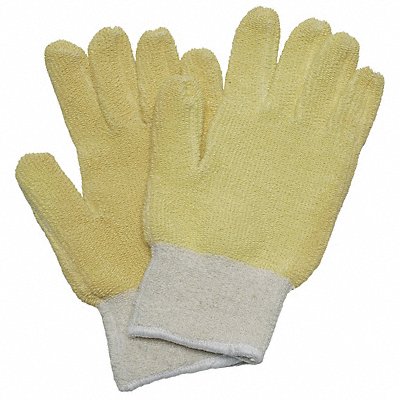 CONDOR 2AK66 Heat Resistant Gloves L White/Yellow PR