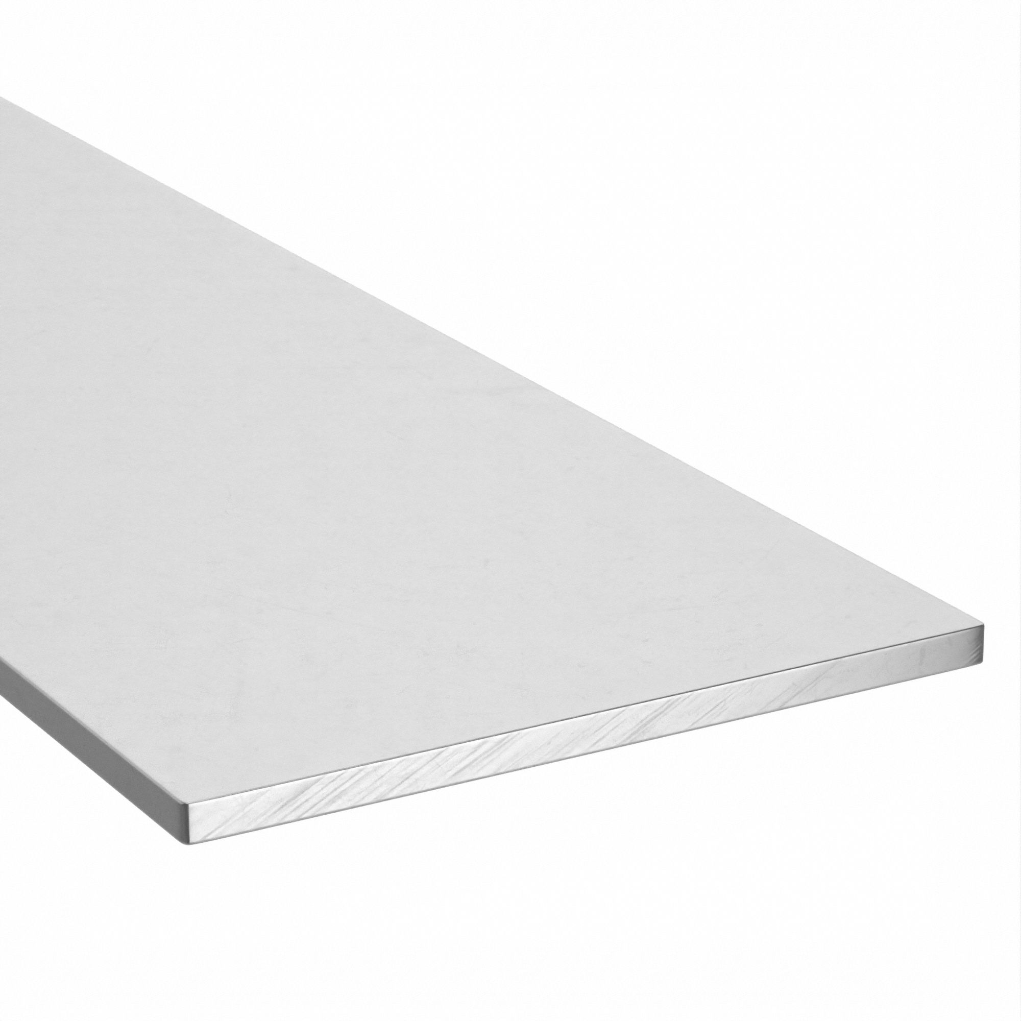 GRAINGER 2EZB6 Flat Bar Stock Aluminum 4 in Over. W