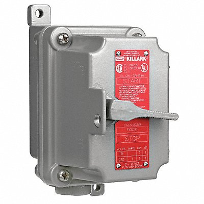 HUBBELL KILLARK FXS41C Tumbler Switch 1 Gang Feed-Thru 1-Pole