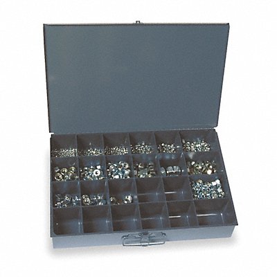 GRAINGER WWG16METLNGR Hx LockNt Asrt Zinc Plated Steel 930PK