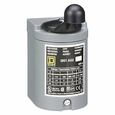 SQUARE D 2601AG2 DrumSwtch Maintained/Momentary NEMA 1 3P