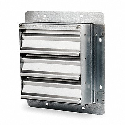 DAYTON 4C521 Fan Shutter 36 1/2 In Mill Finish Alum