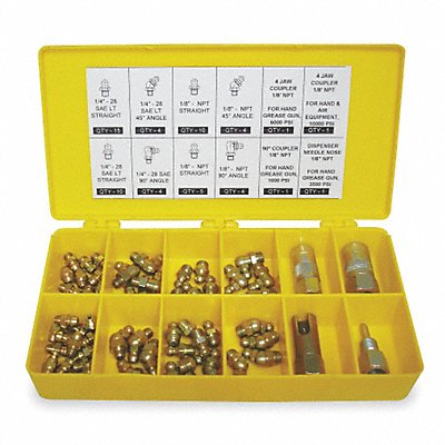 WESTWARD 2CAN7 Grease Fitting Kit General All Purpose