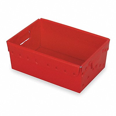 DIVERSI-PLAST 39810 NestingCtr Red Solid Corrugated HDPE PK5