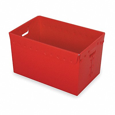 DIVERSI-PLAST 39822 Nesting Ctr Red Solid Corr HDPE PK3