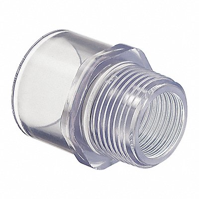 GRAINGER H436020LS Male Adaptor 2 in Schedule 40 Clear