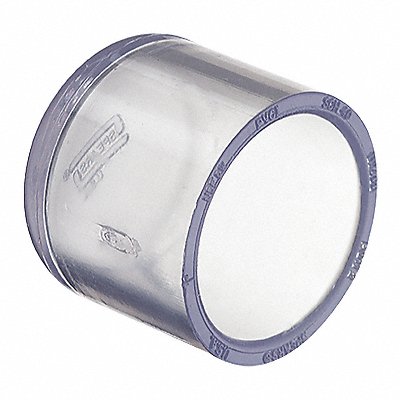 GRAINGER H447007LS Cap 3/4 in Schedule 40 Socket Clear