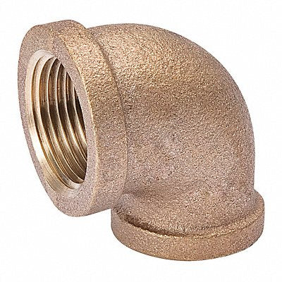 GRAINGER 2CFG2 90 Reducing Elbow Red Brass 1 x 3/4 in