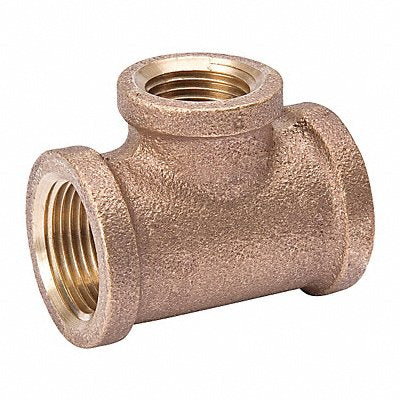 GRAINGER 2CFH1 Reducing Tee Red Brass 3/4 x 3/4 x 1/2