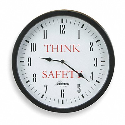 GRAINGER 2CHX8 Wall Clock Analog Battery