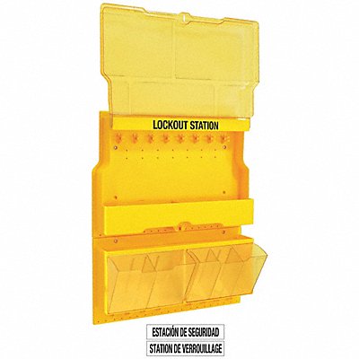 MASTER LOCK S1900 Lockout Station Unfilled 26-1/2 In H