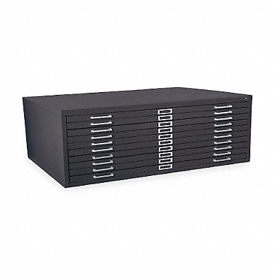 GRAINGER 2CLC5 Cabinet Flat File 10 Drawer Black