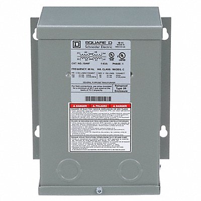 SQUARE D 1S46F Transformer 120/240VAC 16/32VAC 1kVA