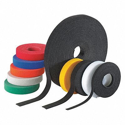 PANDUIT HLM15R0 Hook & Loop Cable Tie Roll 15 ft Black