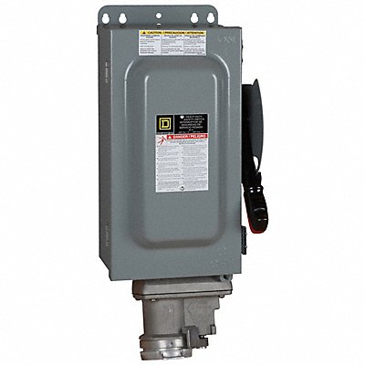 SQUARE D H362AWC Safety Switch Fusible 60 A Steel