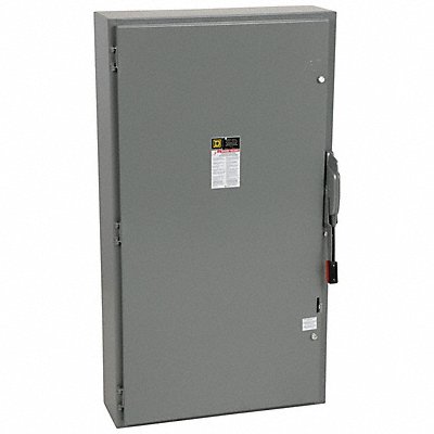 SQUARE D H366 Safety Switch Fusible 600 A Steel