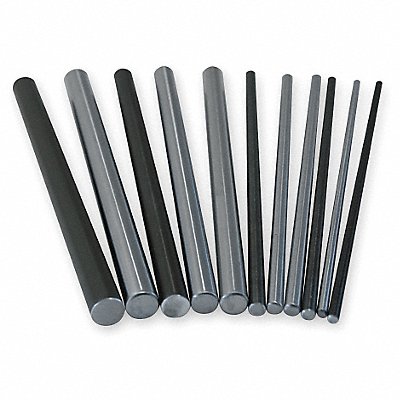 PBC LINEAR NIL08009000 Shaft RC60 Steel 0.500 In D 9 In