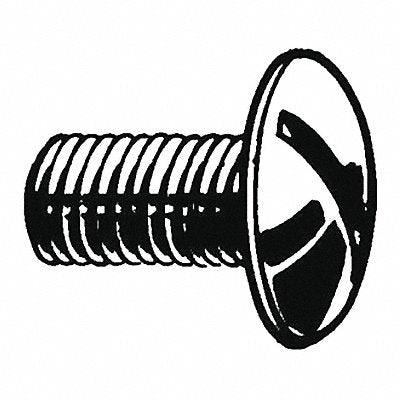 GRAINGER U512150250075 MS 1/4 -20 Plain 3/4 L 50PK