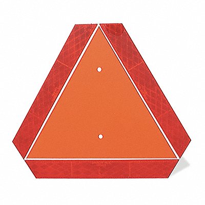 GROTE 71152 Reflector Triangle Orange Red 13-3/4 L