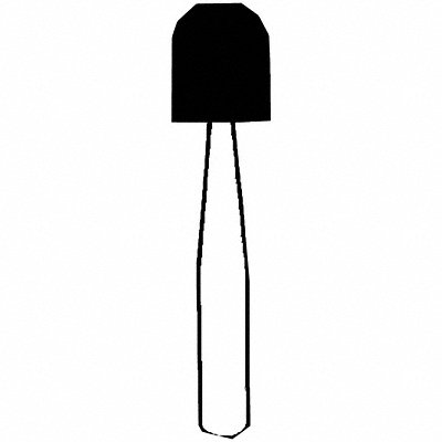 NORTON 61463624425 Vitrified Mounted Point 1/8 x 1/4in 60G