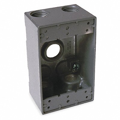 BELL 53310 Weatherproof Box 3/4 in Hub Aluminum