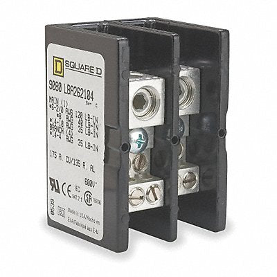 SQUARE D 9080LBA262104 Power Distribution Block Al/Cu 600V AC/DC