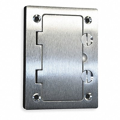 HUBBELL WIRING DEVICE-KELLEMS SA3826 Floor Box Cover Rectangular Aluminum