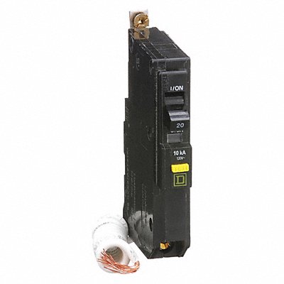 SQUARE D QOB120GFI Circuit Breaker 20A Bolt On 120V 1P