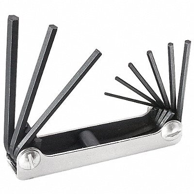 KLEIN TOOLS 70591 Hex Key Set Folded 1 3/4 in to 3 3/8 in