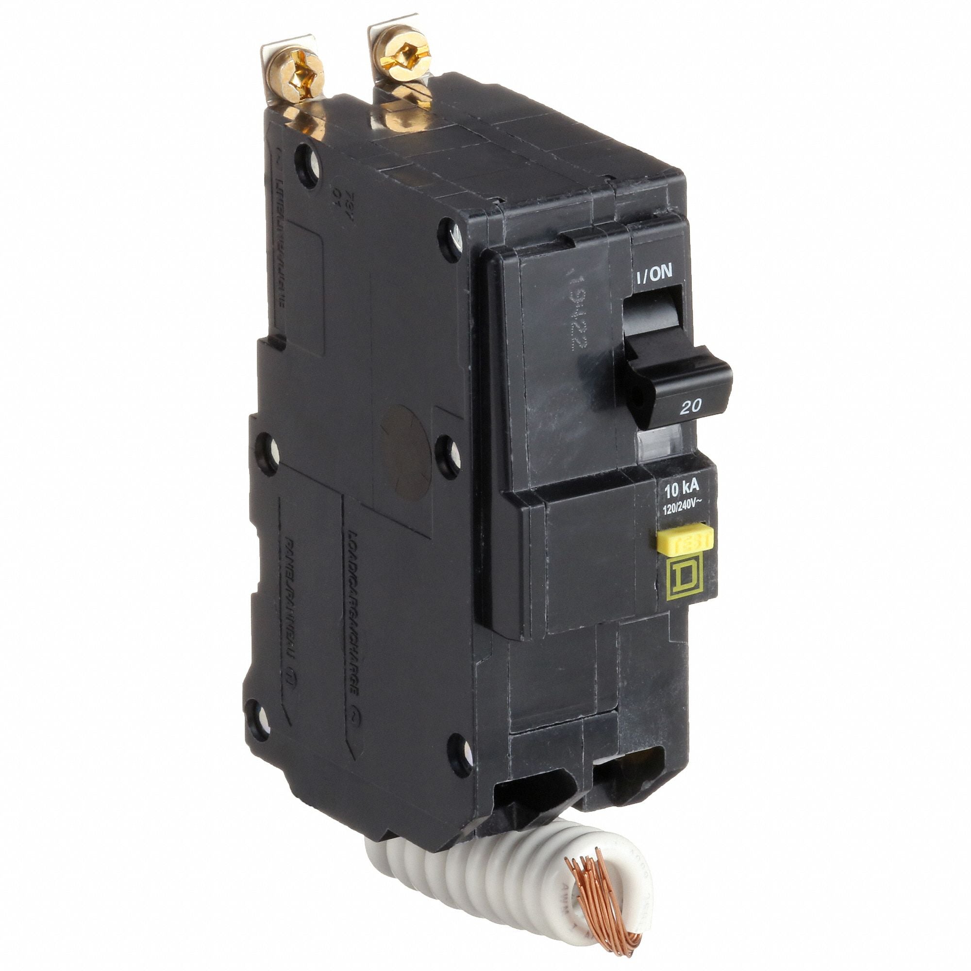 SQUARE D QOB220GFI Circuit Breaker 20A Bolt On 120/240V 2P
