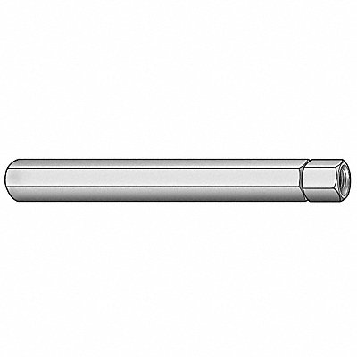 GRAINGER LINKT058 Internally Threaded Stud Plain Aluminium 1/4 -28 Hx 4in 1PK