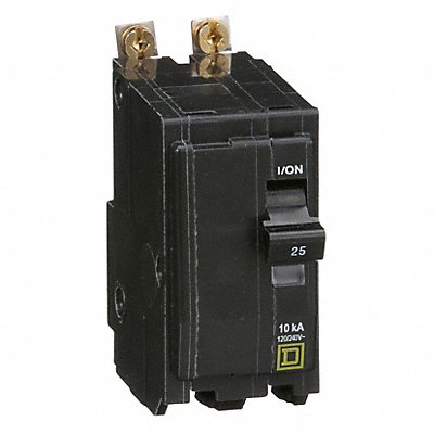 SQUARE D QOB225 Circuit Breaker 25A Bolt On 120/240V 2P