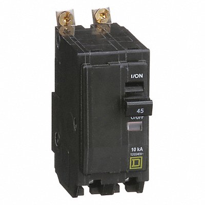 SQUARE D QOB245 Circuit Breaker 45A Bolt On 120/240V 2P