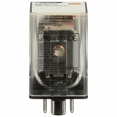 SCHNEIDER 8501KPR12V24 H7953 General Purpose Relay 240VAC 10A 8Pins
