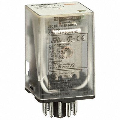 SCHNEIDER 8501KPR13P14V14 H7971 General Purpose Relay 24VAC 10A 11Pins