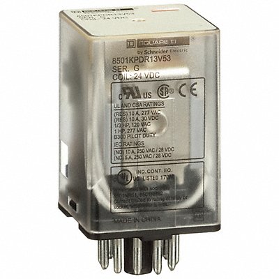 SCHNEIDER 8501KPDR13V53 H7972 General Purpose Relay 24VDC 10A 11Pins