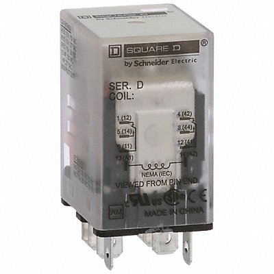 SCHNEIDER 8501RS42V20 H7991 General Purpose Relay 120VAC 15A 8Pins