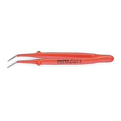 KNIPEX 923764 Insulated Tweezers SS Bent 5 53/64 L