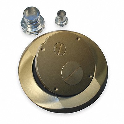 HUBBELL WIRING DEVICE-KELLEMS S1SPFFBRS Floor Sub-Plate Furniture Feed Brass