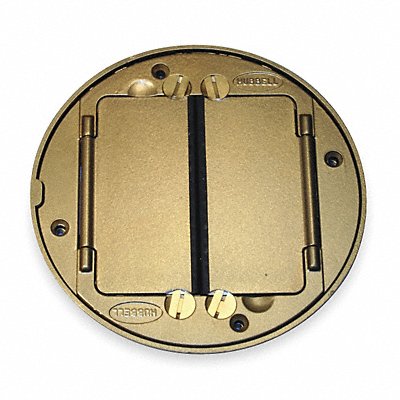 HUBBELL WIRING DEVICE-KELLEMS S1TFCBRS Floor Box Cover Tile Flange Brass