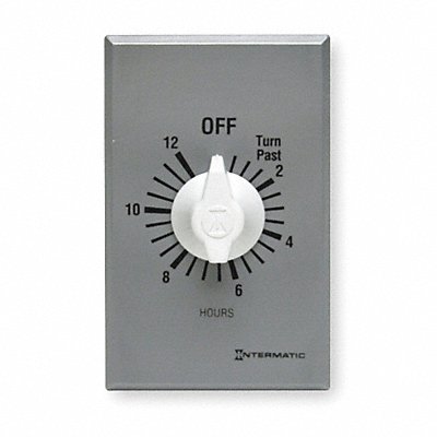 INTERMATIC FF12HC Spring-Wound Timer Silver 120/277V AC
