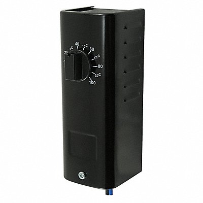 DAYTON 2E816 Mechanical Thermostat Heat or Cool Steel 100/-10F