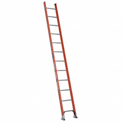 WERNER D62121 Ladder 12 ft.H 19 in W Fiberglass