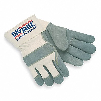 MCR SAFETY 1700S D1583 Leather Gloves Grey/Tan S PR