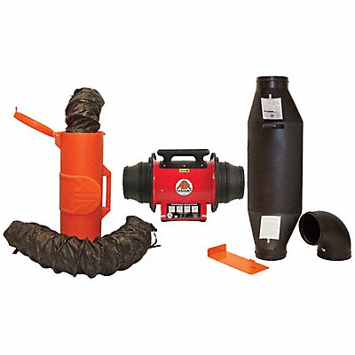 AIR SYSTEMS INTERNATIONAL SVF10EXCUP Confined Space Fan Kit Red 25 W