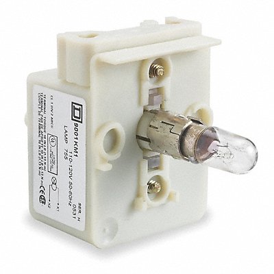 SCHNEIDER ELECTRIC 9001KM38 LampMod Incandescent 120VAC Clear 30mm