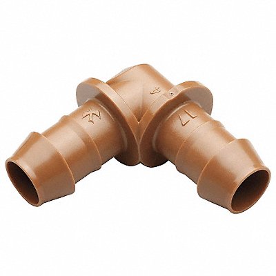RAIN BIRD BE504PKS Elbow 1/2 in Tubing Brown Plastic PK4