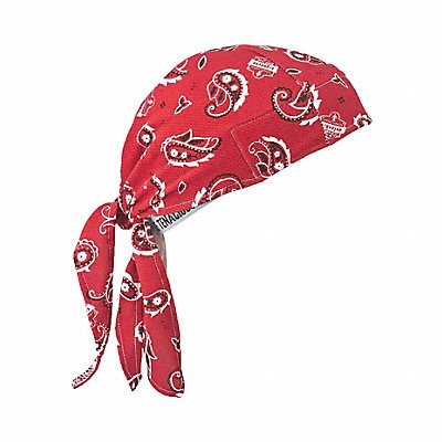CHILL-ITS BY ERGODYNE 6615 Dew Rag Red Universal