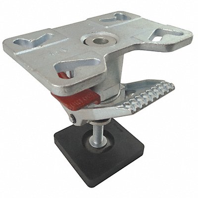 GRAINGER 2EMZ8 Heavy-Duty Adjustable-H Floor Lock Steel