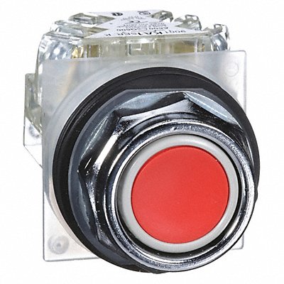 SCHNEIDER ELECTRIC 9001KR1RH13 H7068 Flush Push Button Operator Non Illuminated Red SPDT